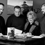 Western book series article about coauthors Janet Chester Bly and three sons 