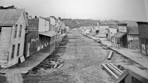 Stuart Brannon scene in Goldfield, Nevada mining town 1905