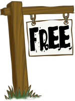 Free stuff sign for Bly Books website downloads