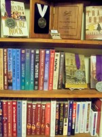 Bly Books bookshelf of award books