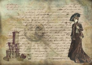 Victorian letter and woman