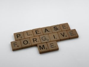 Please Forgive Me Scrabble Letters