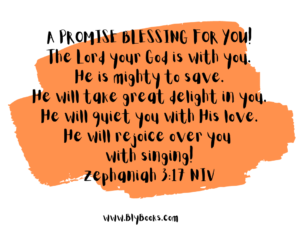Zephaniah 3:17 Promise Blessing