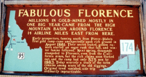 Florence, Idaho Ghost Town Sign